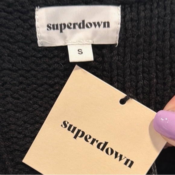 Superdown Shawnie Varsity Sweater Dress S NWT - Picture 4 of 5